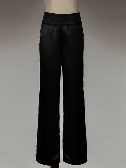 Black and Red Prince Outfit Ouji Lolita Full Set - Black Long Sleeves Shirt + Waistcoat + Black Pants