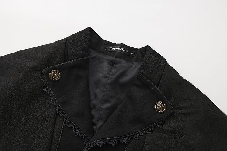 Coat Lolita Detachable Ouji Cape Aristocrat Design Vintage Fashion Black