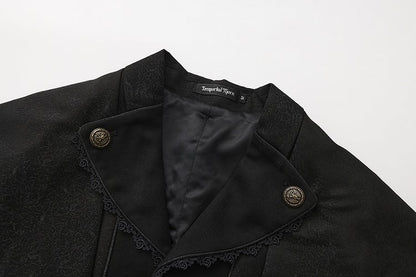 Coat Lolita Detachable Ouji Cape Aristocrat Design Vintage Fashion Black