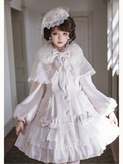 Detachable Plush Collar in White - Dream Magic Box