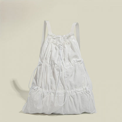Backpack Black/White Drawstring