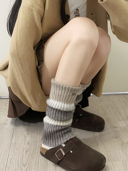 コーヒーY2Kニットレッグウォーマー
