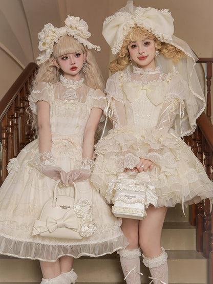 Hand Bead Crossbody Cremeweiß / Taschendetails