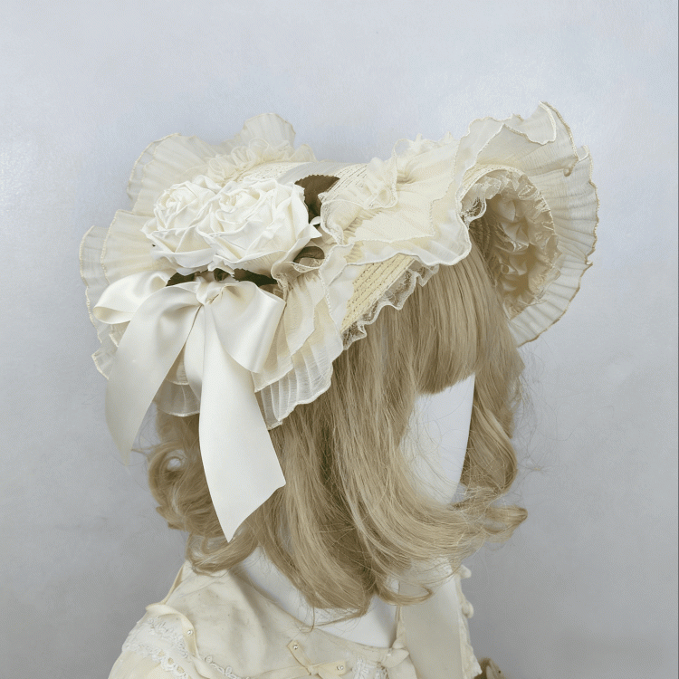 Blumenmuster Spitze Stroh Optionen Schleife 4 Trim Motorhaube groß