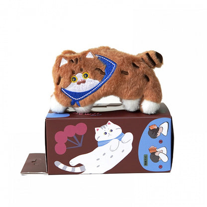 Grey/Brown Cute Cat-shaped Claw Clip