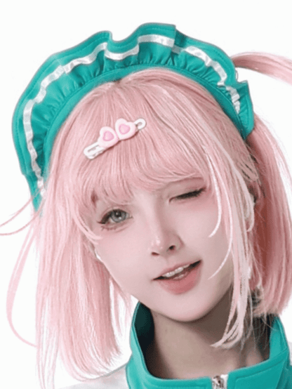 Jirai Kei Ruffled KC Green White