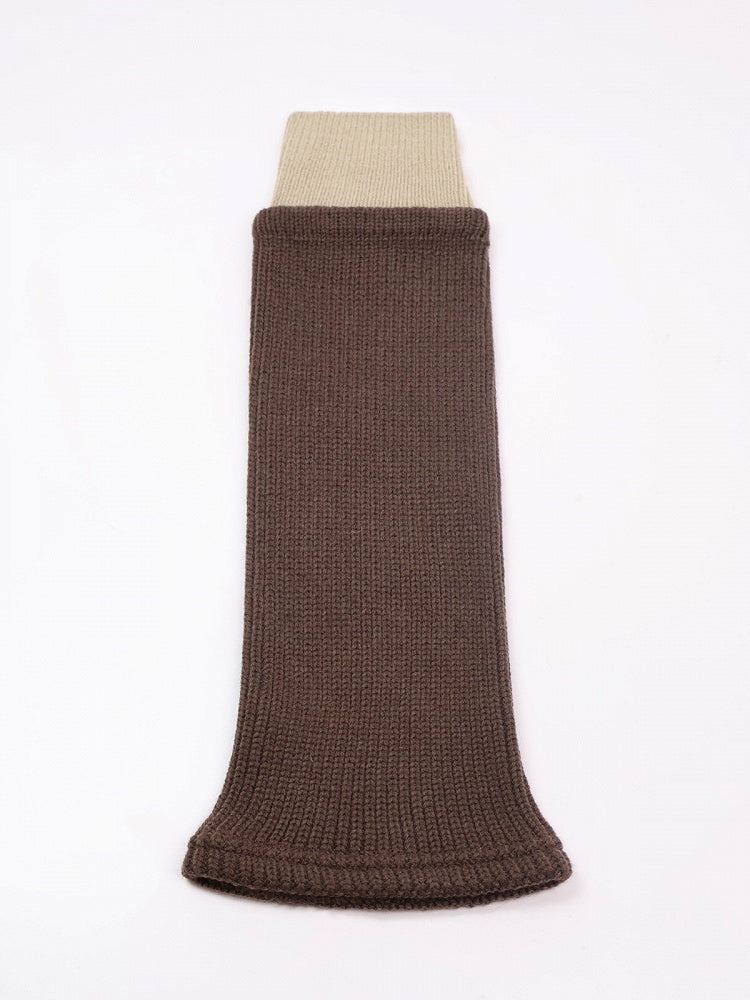 5 Mid-calf Design Colors Colorblock Knit Leg Warmers