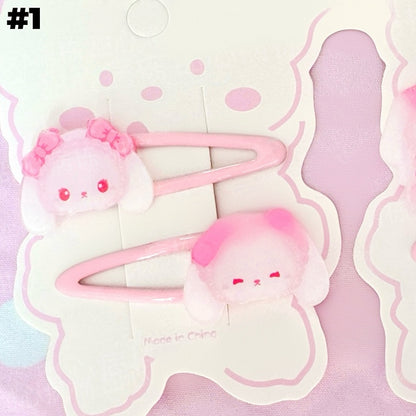 Yume Kawaii Bunny Pattern Hairclips