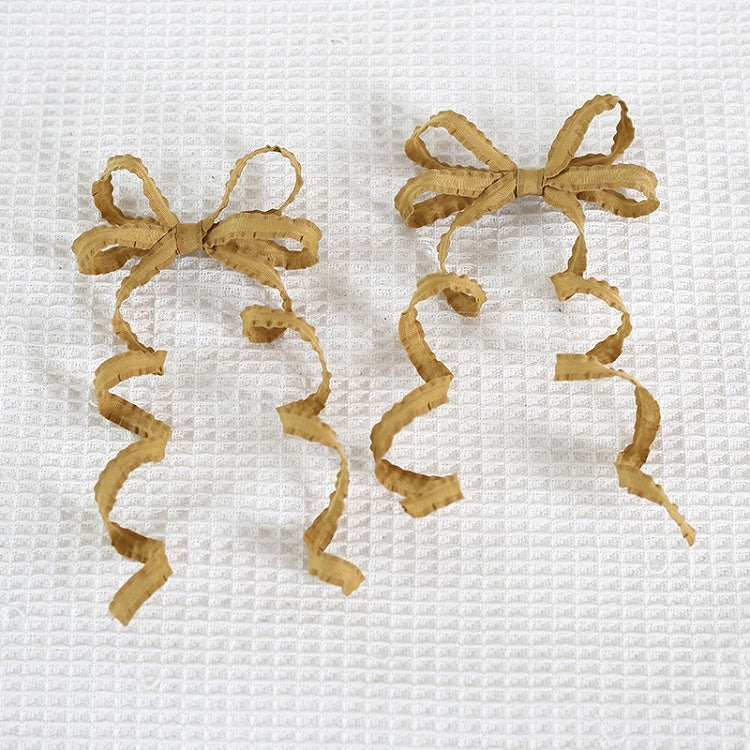 Lolita Pair Sweet Colors Hairclips Ribbon A Bowknot Cute 15 And Curly of