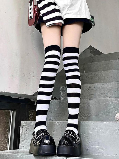 Stockings Punk 3 Options Striped