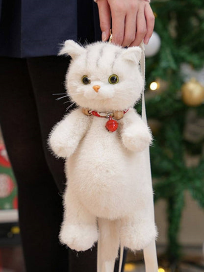 Cat Bag Plush Backpack/Crossbody Options 2 Realistic