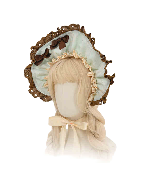 グリーンピンクロリータ / アプリコットボンネット