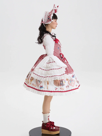 Sleeves Lolita Shirt White Old School Bell Long