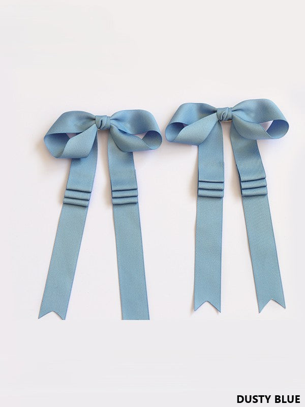18 Long Ribbon Satin Lolita Options Bowknot Hairclip Color