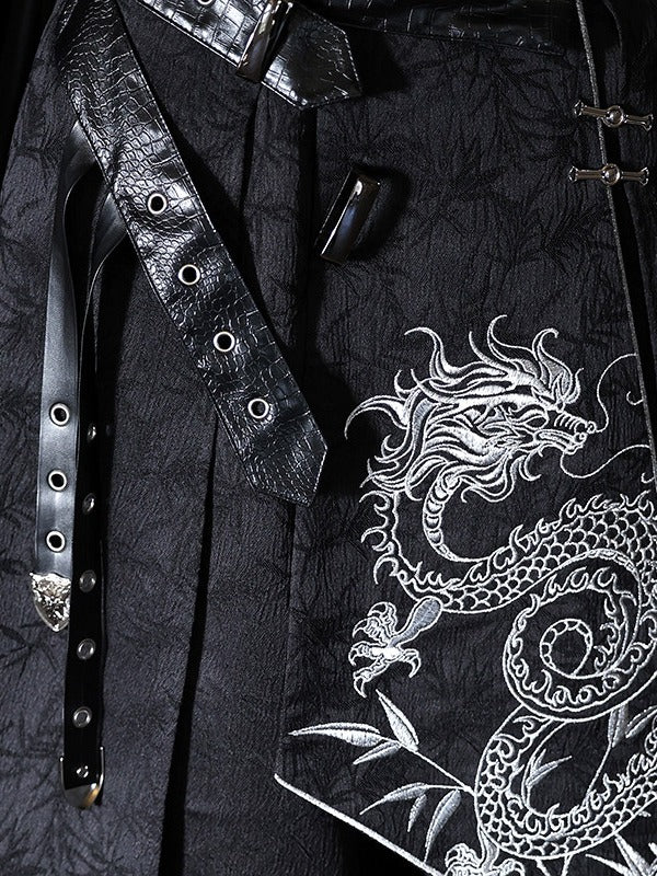 Dragon-Print Waist Corset for Layering - Unknown Star
