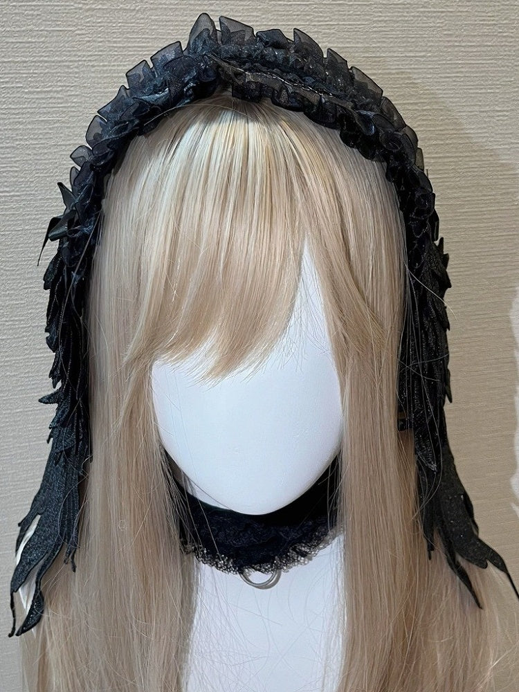 Gothic Lace Wing Hairband - Magic Diary