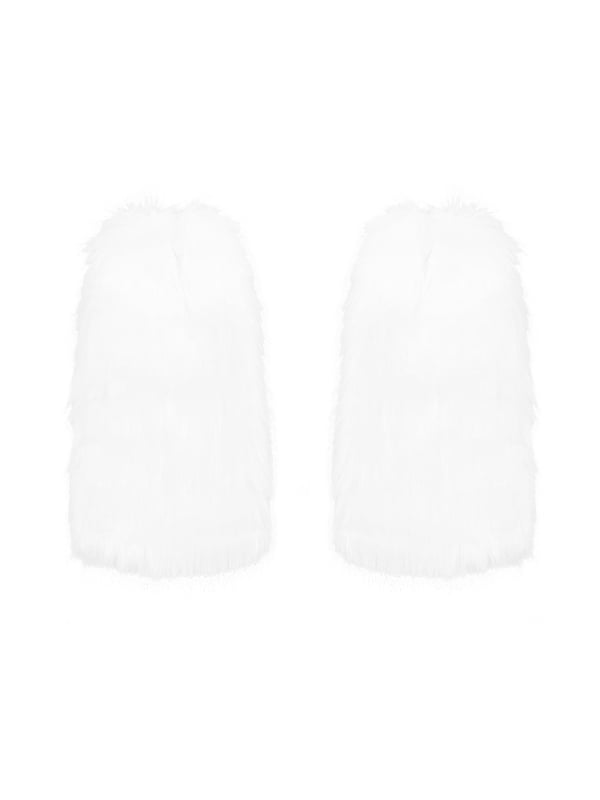 Warmers White Plush Leg