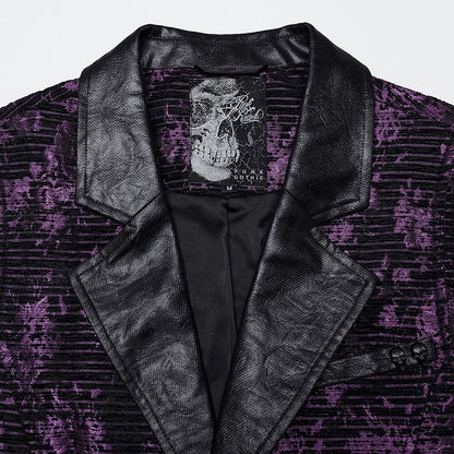 Goth Violet Men's Exquisite Jacquard Vest