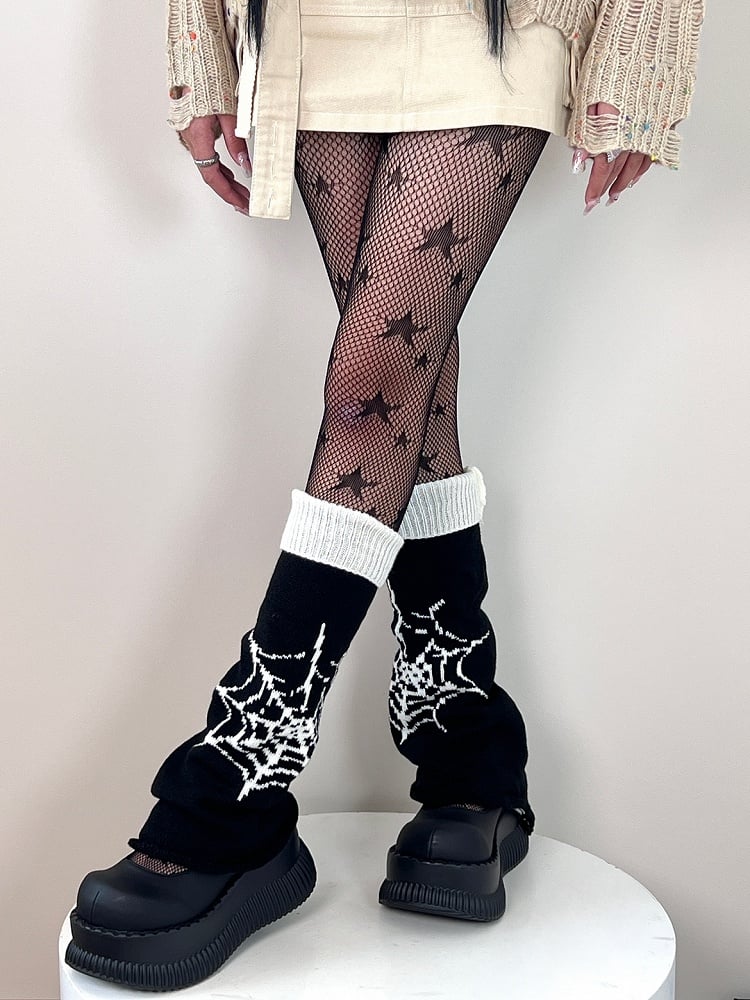 Warmers Spider Reversible Web Pattern Leg