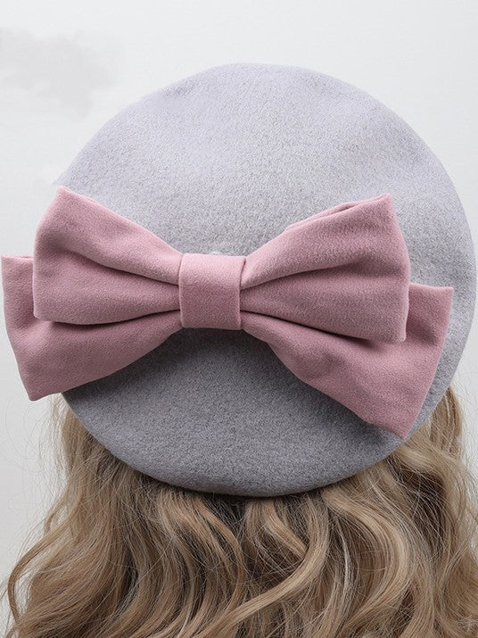 Bowknot Beret With Lolita Options Color 12 Detachable