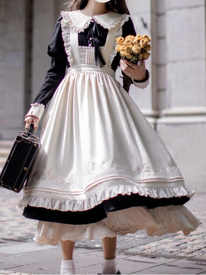 Elegantes Kleid Juliette Schwarze Ärmel