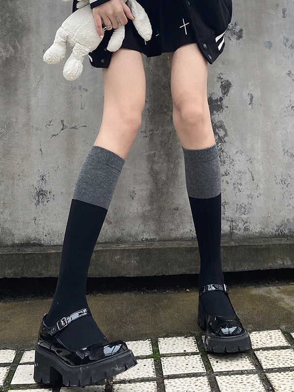 Gray Stockings Compression Slimming Black