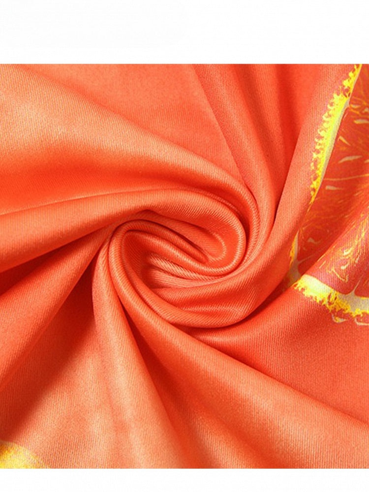 Holiday Orange Tube Sacrrum Kleid mit