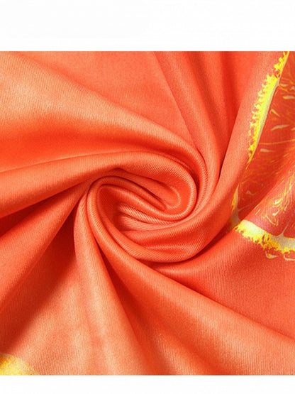 Holiday Orange Tube Sacrrum Kleid mit