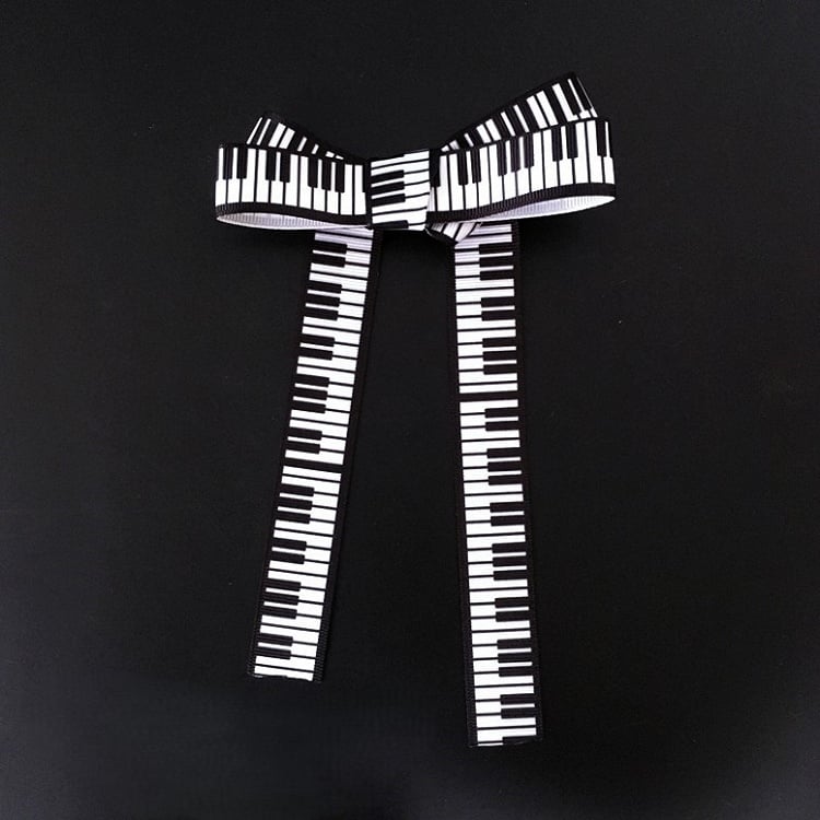 Piano Hairclip Print Key