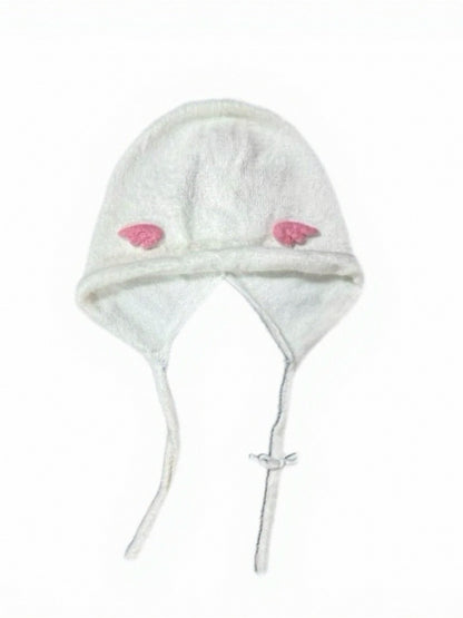Knit Hat with Wing Decoration in Two Colors - IVONA boutique