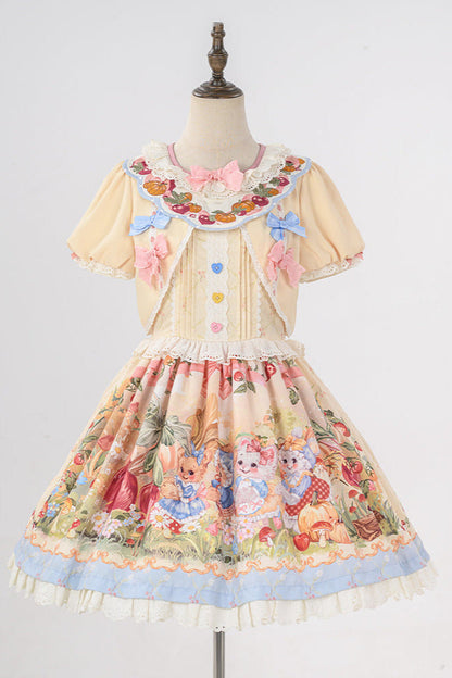 Schürze + Reservierungen Strapsdruckkleid Layered Carrot