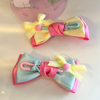 Lolita Macaron-Colored Dreamy Hairclip Bowknot