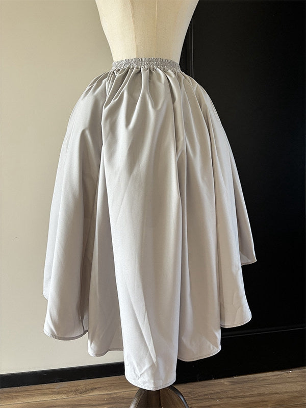 Lolita Light Skirt Gray Gothic High-low