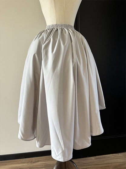 Lolita Light Skirt Gray Gothic High-low