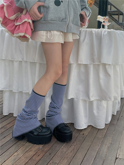 6 Split Options Leg Warmers Color Pattern Striped
