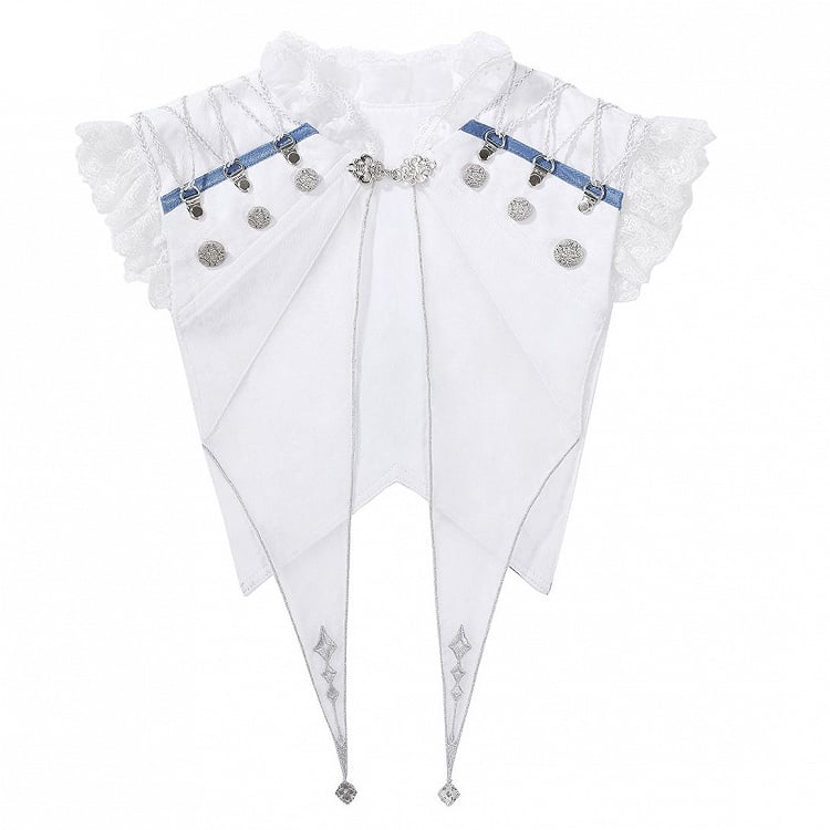 Lace Ouji Collar Trim Lolita White