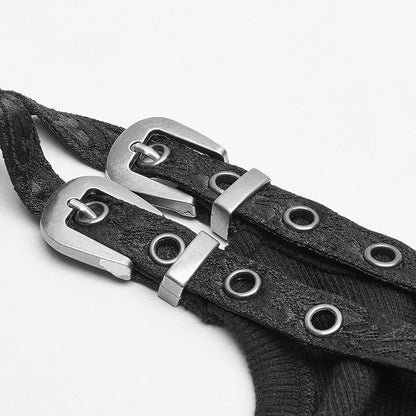 Steampunk Jacquard Black Waistcoat