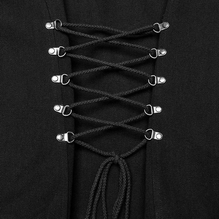 Black Men's Punk Power Sense Personality Vest