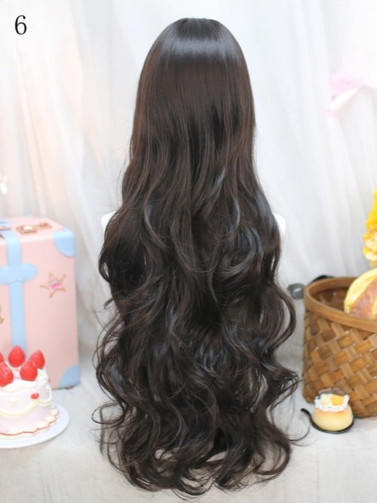 Length With 12 Wig Wavy Bangs Options 75-80CM