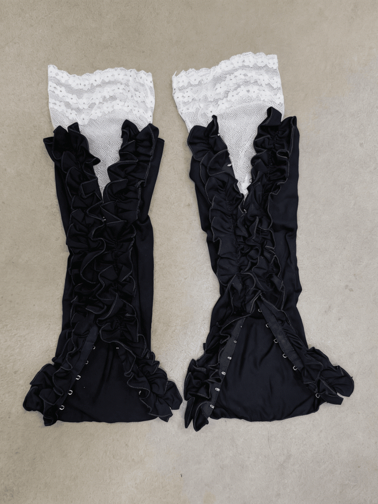 Ruffle Options Lace Leg Design Warmers Color 3 Trim