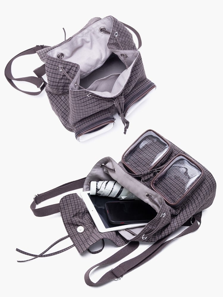 Mini Ita With Kawaii Bow Backpack Drawstring Green Charming