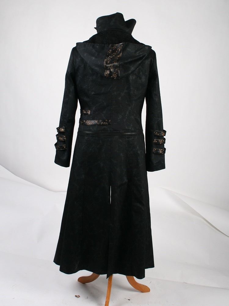 Black Long Wild Reaper Coat Men's