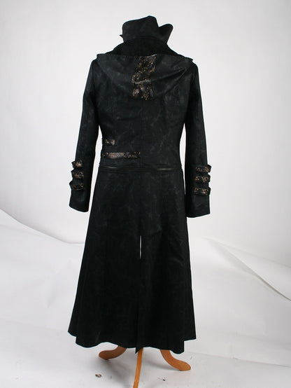 Black Long Wild Reaper Coat Men's