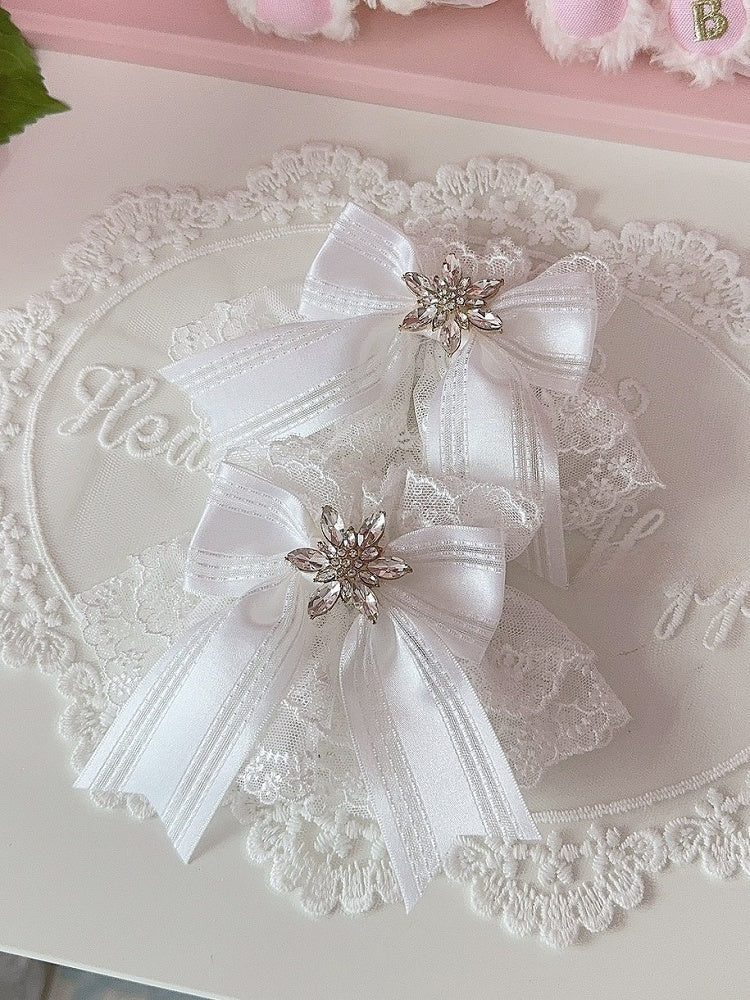 Options Rhinestone 5 Decorated Color Bowknot Snow Cuffs Wrist