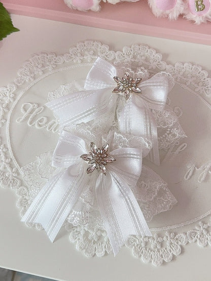 Options Rhinestone 5 Decorated Color Bowknot Snow Cuffs Wrist