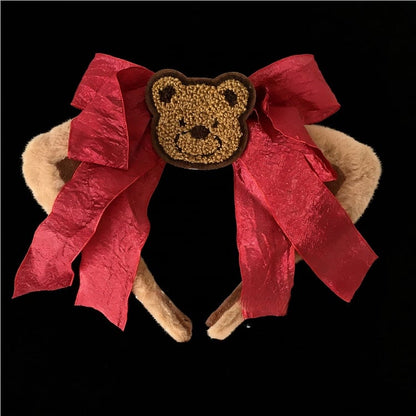 Ear with Decorated Bear KC Bow