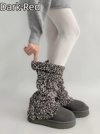 Knit Marled Leg (2 Colors) Warmers Chunky