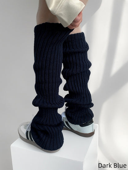Knitted Retro-Style Leg Warmers 7 Colors