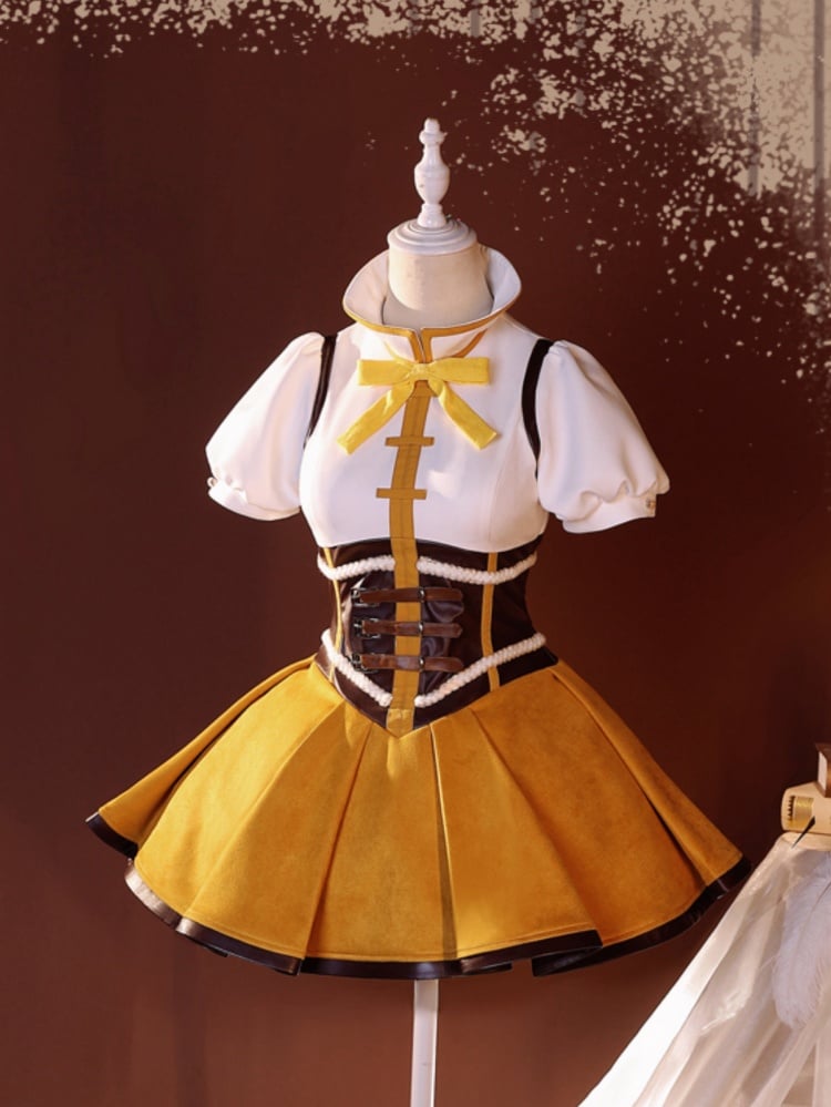 Puella Magi Madoka Magica Tomoe Mami Cosplay-Kostüm im Lolita-Stil