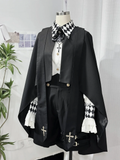 Cape High-Low Lolita Saum Schwarz Ouji Prince